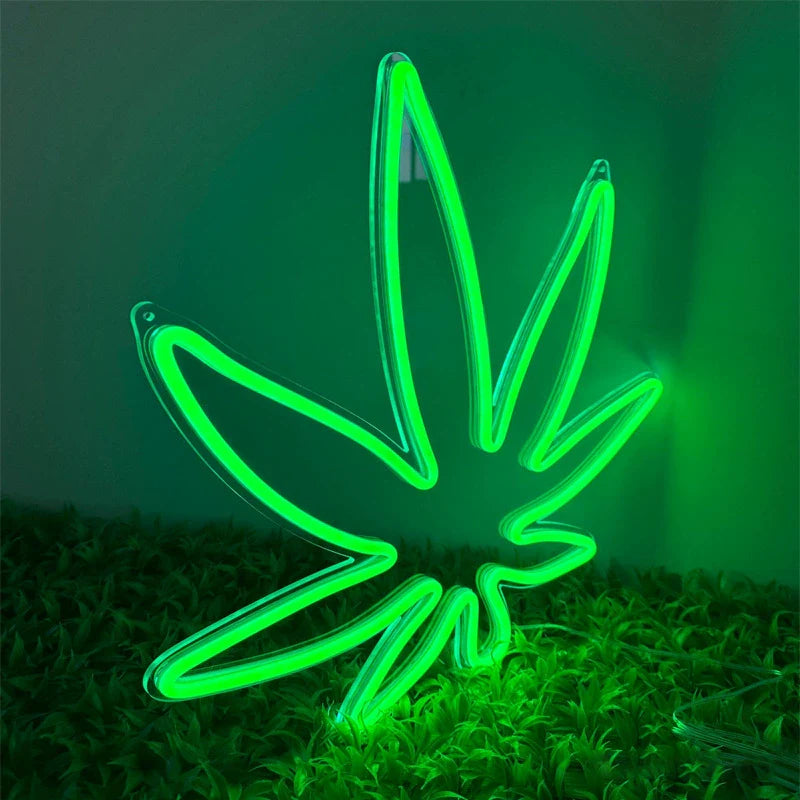 Neon Weed Sign