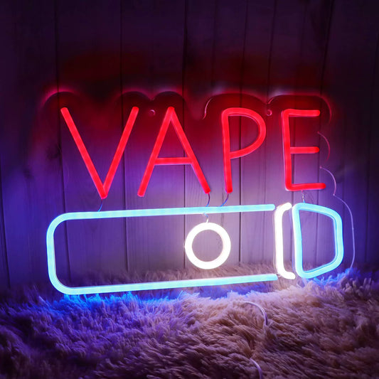 Vape Pen Design Neon Sign for Vape store