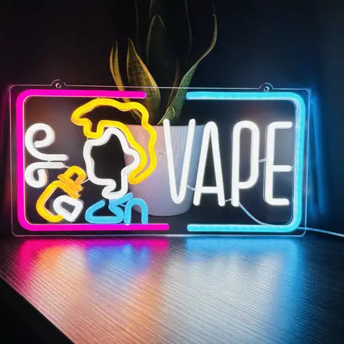 Vape Neon Sign For Vape Shop Decoration