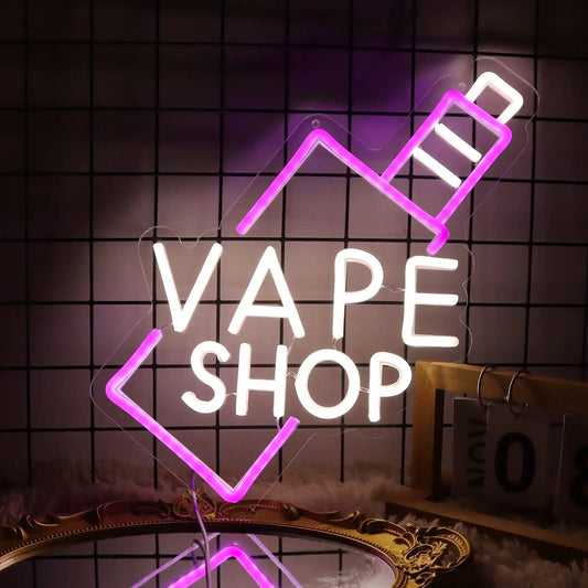 Vape Shop Neon Sign Business Led Light